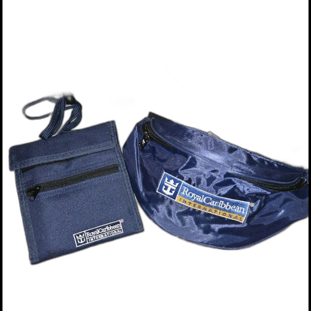 Royal Caribbean International Fanny Pack Blue ID Holder Passport Crossbody